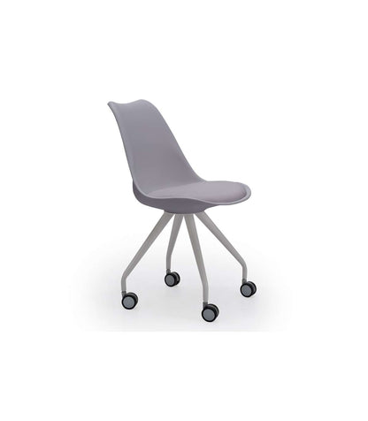 Pack De 2 Sillas De Oficina Elevable Rania Acabado Gris, 48.5cm(ancho ) 82cm(altura) 52cm(_0