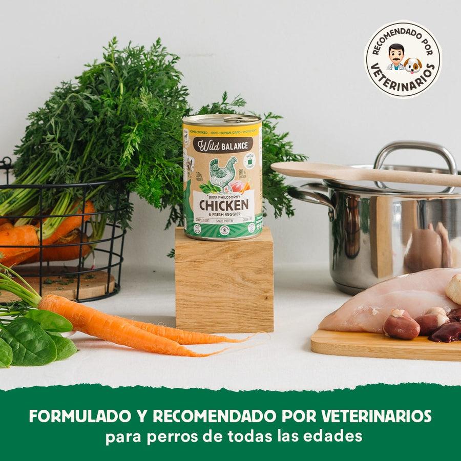 Wild Balance Chicken Barf Pack para cães 6x400g