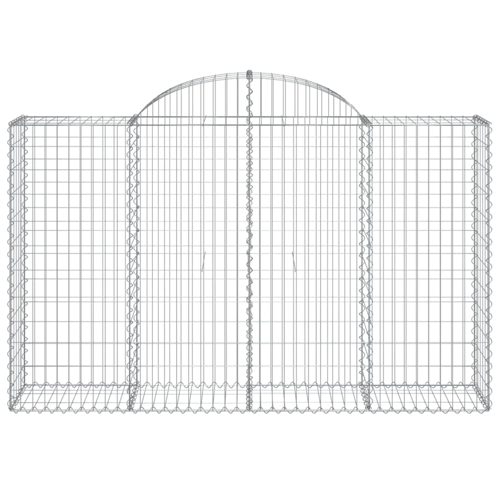 Cestas De Gaviones 5 Uds Forma De Arco Hierro 200x50x120/140 Cm_3