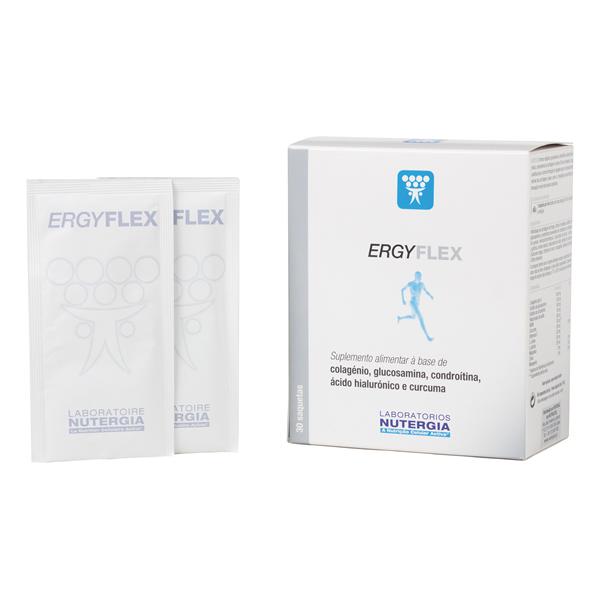 Ergyflex glucosamina, condroitina, MSM e colagénio Nutergia, 30 saquetas