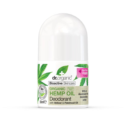 Desodorizante de óleo de cânhamo Dr. Organic 50 ml