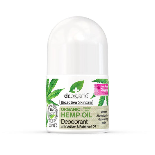 Desodorizante de óleo de cânhamo Dr. Organic 50 ml