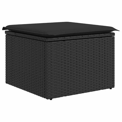 Set De Sofás De Jardín Y Cojines 8 Piezas Ratán Sintético Negro / Vetonek_3