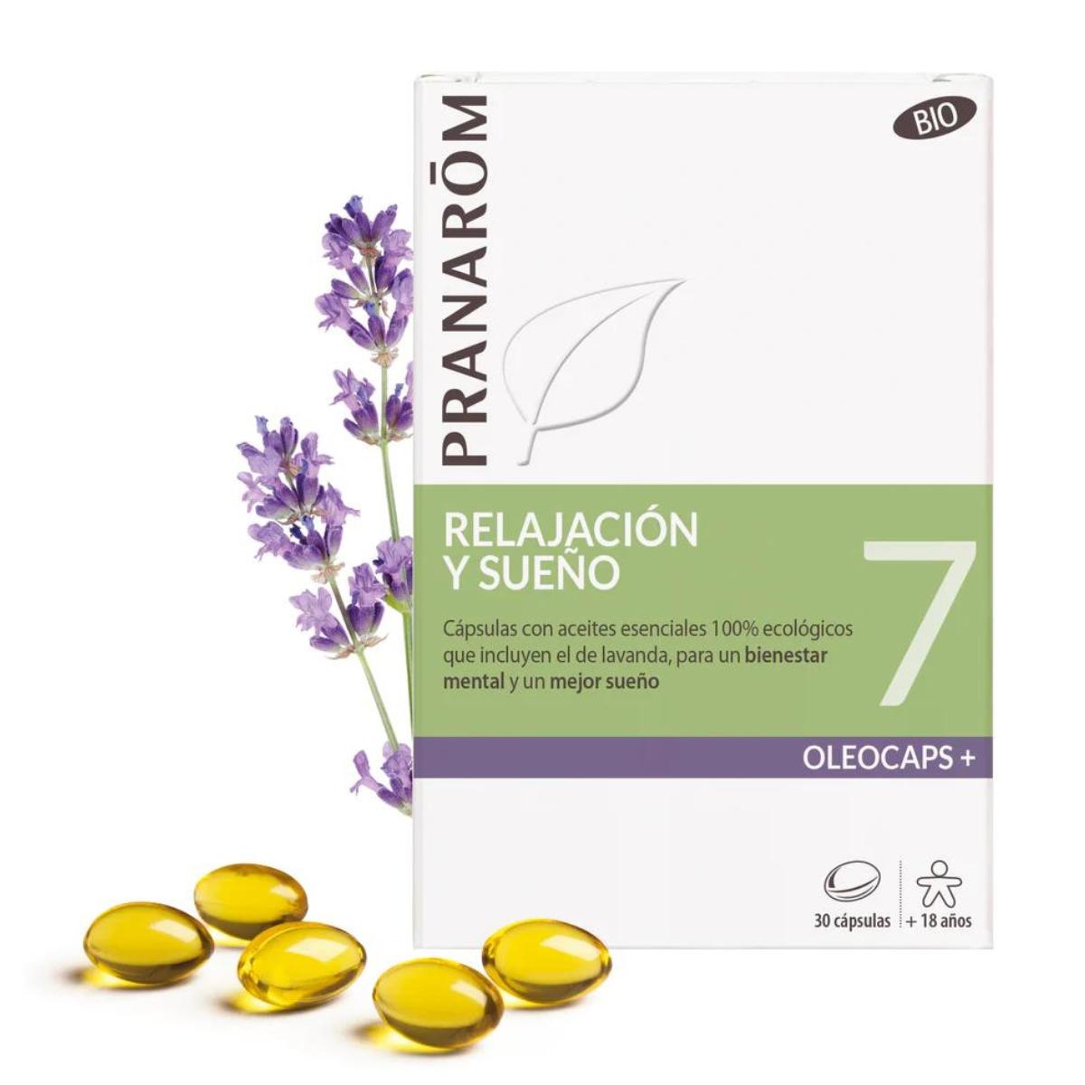 Cápsulas orgânicas de Pranarom para relaxamento e sono 30 cápsulas
