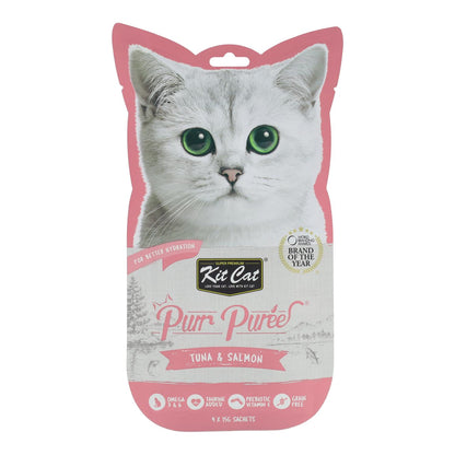 PurrPuree Cat Kit - Atum e Salmão 60g Snack cremoso para gatos