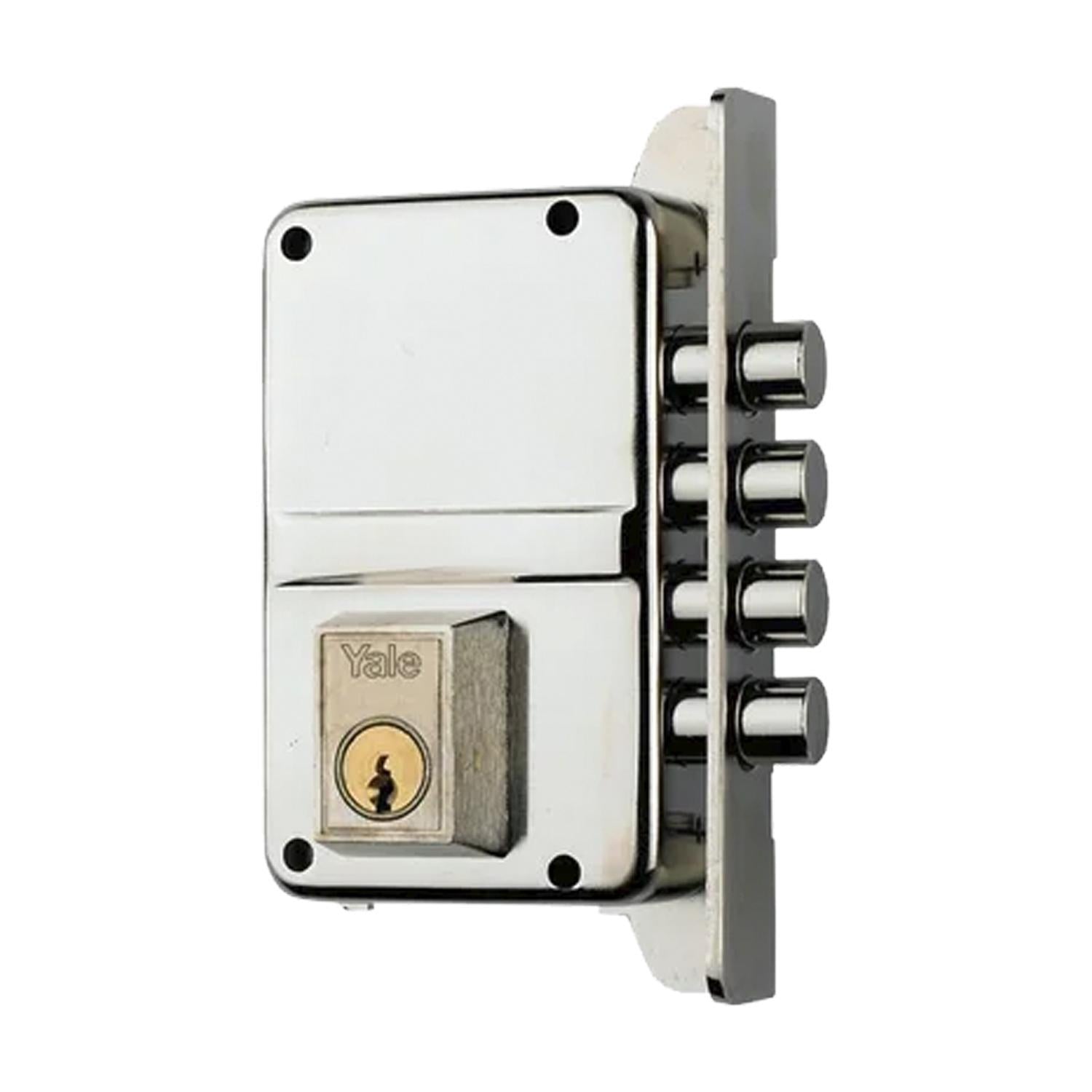 Cerradura 8-d. 115x70mm Niquel.