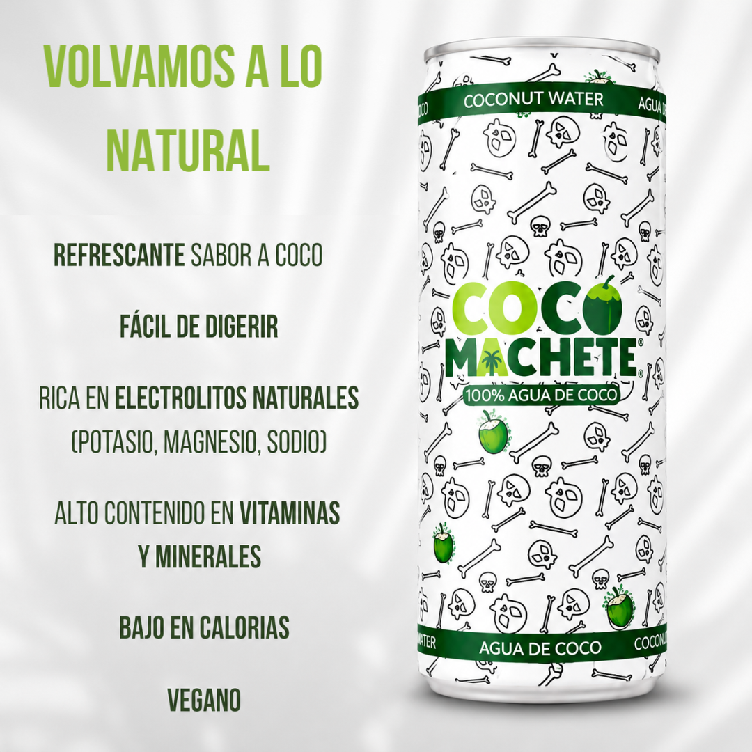Agua De Coco Natural 100%, Pack 12 Latas X 310 Ml_2