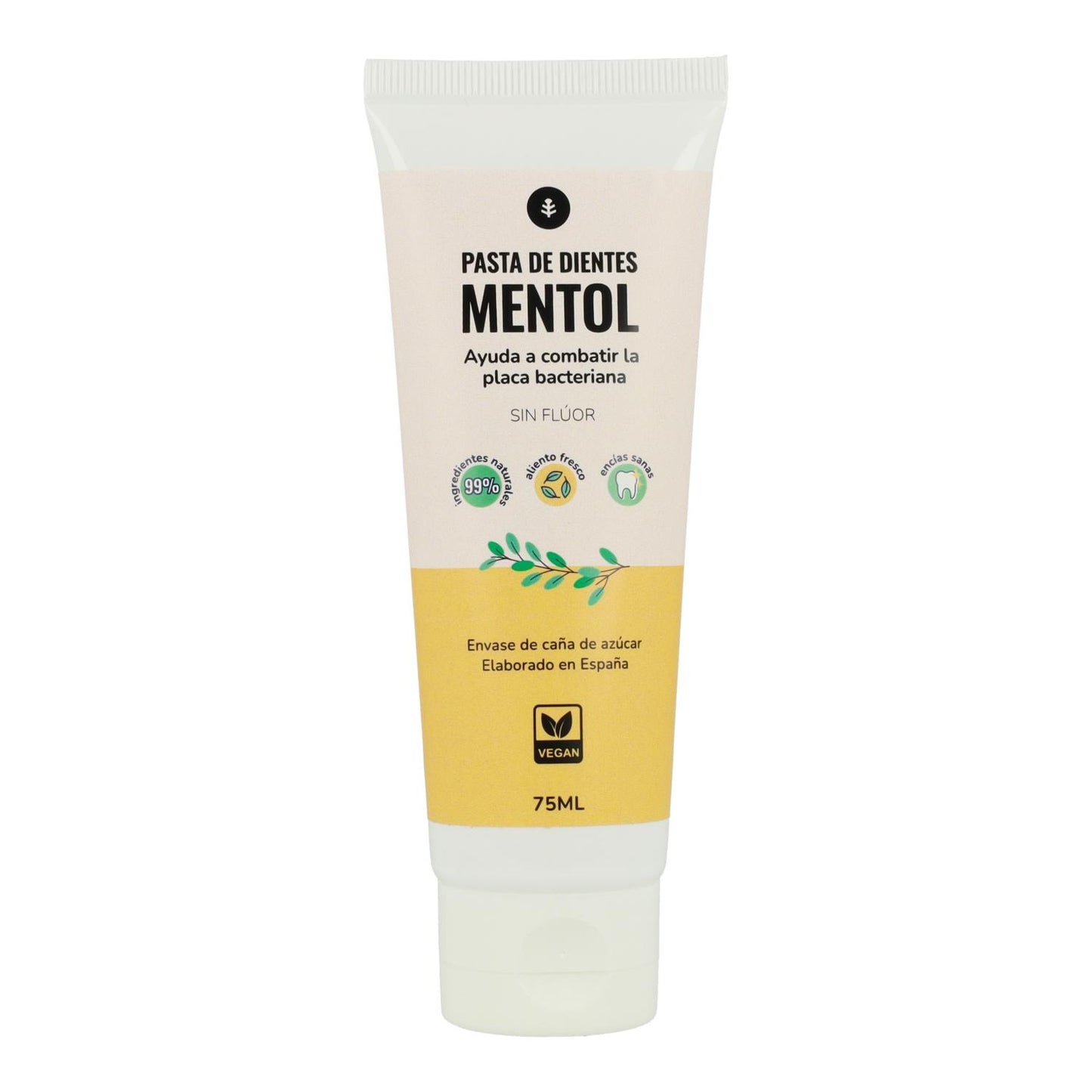 Pasta de dentes sem flúor Mentol Planeta Huerto 75 ml