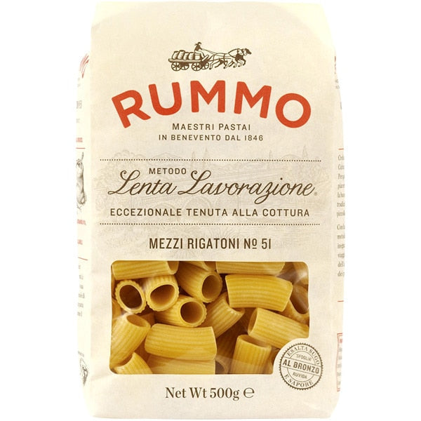Massa Mezzi Rigatoni Nº51 Rummo 500g