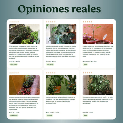 Gel de Riego para Plantas con Microalgas Vivas AlgaSlime 1l