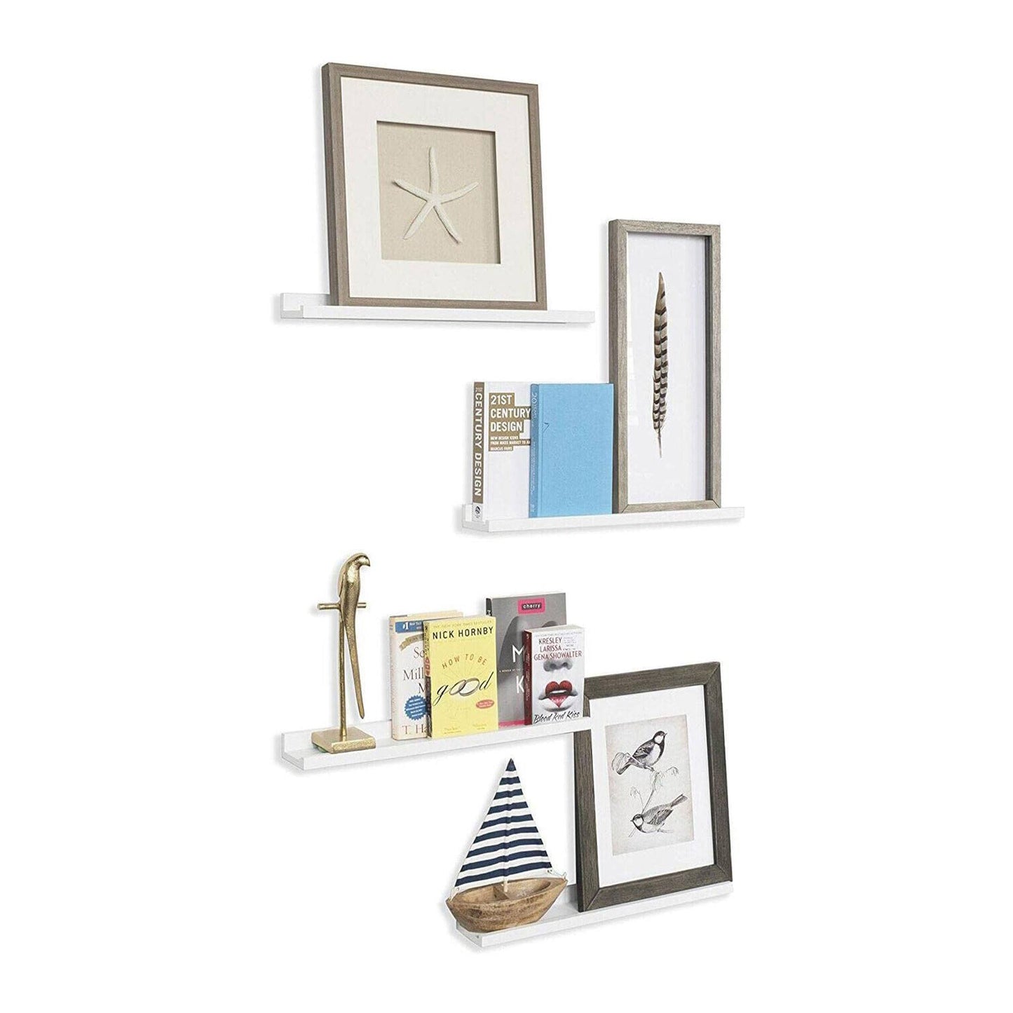 Well Home Estanteria De Pared Grande Color Blanco 77x10x4cm_2