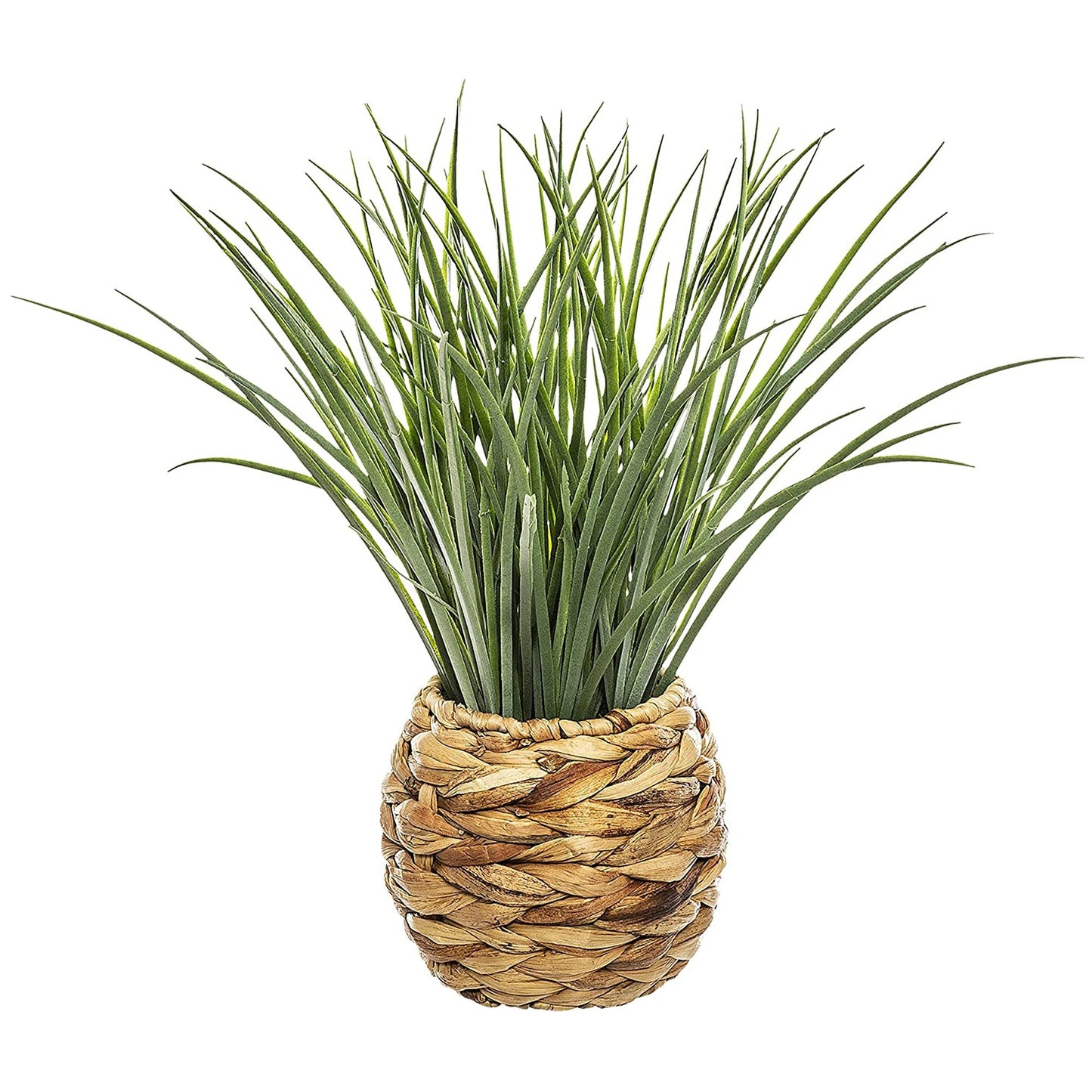 Maceta Decorativa Trenzada De Hojas De Jacinto Y Planta Decorativa L.50 X P.50_0