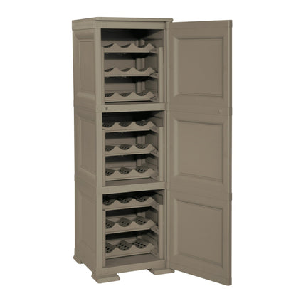 Mueble Omnimodus Portabotellas Para 27 Botellas Modelo Wengé