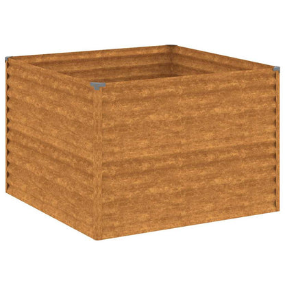 Jardinera De Acero Corten 100x100x69 Cm_0