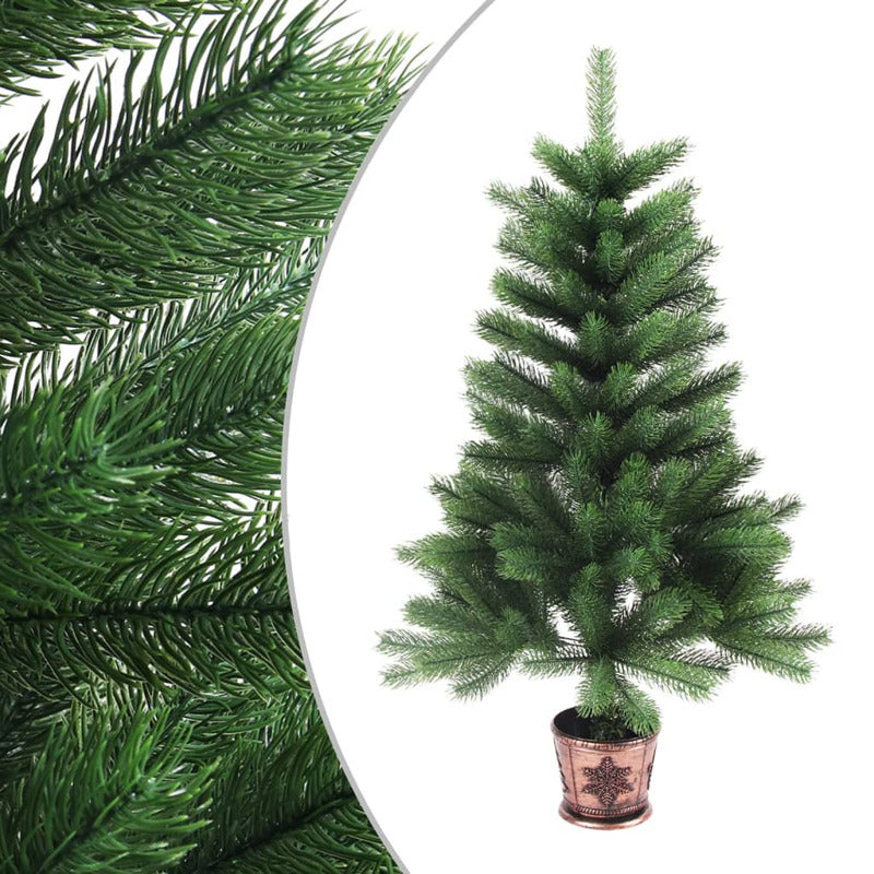 Vidaxl Árbol De Navidad Artificial Preiluminado Con Luces Verde 65 Cm_1