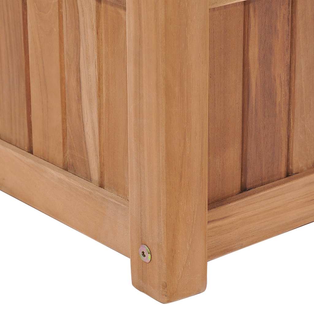 Arriate Elevado Madera Maciza De Teca 100x30x25 Cm_5