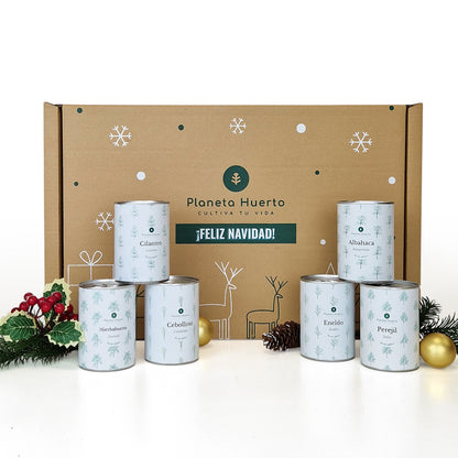 Kits de cultivo aromático Pack Baú Planeta Huerto