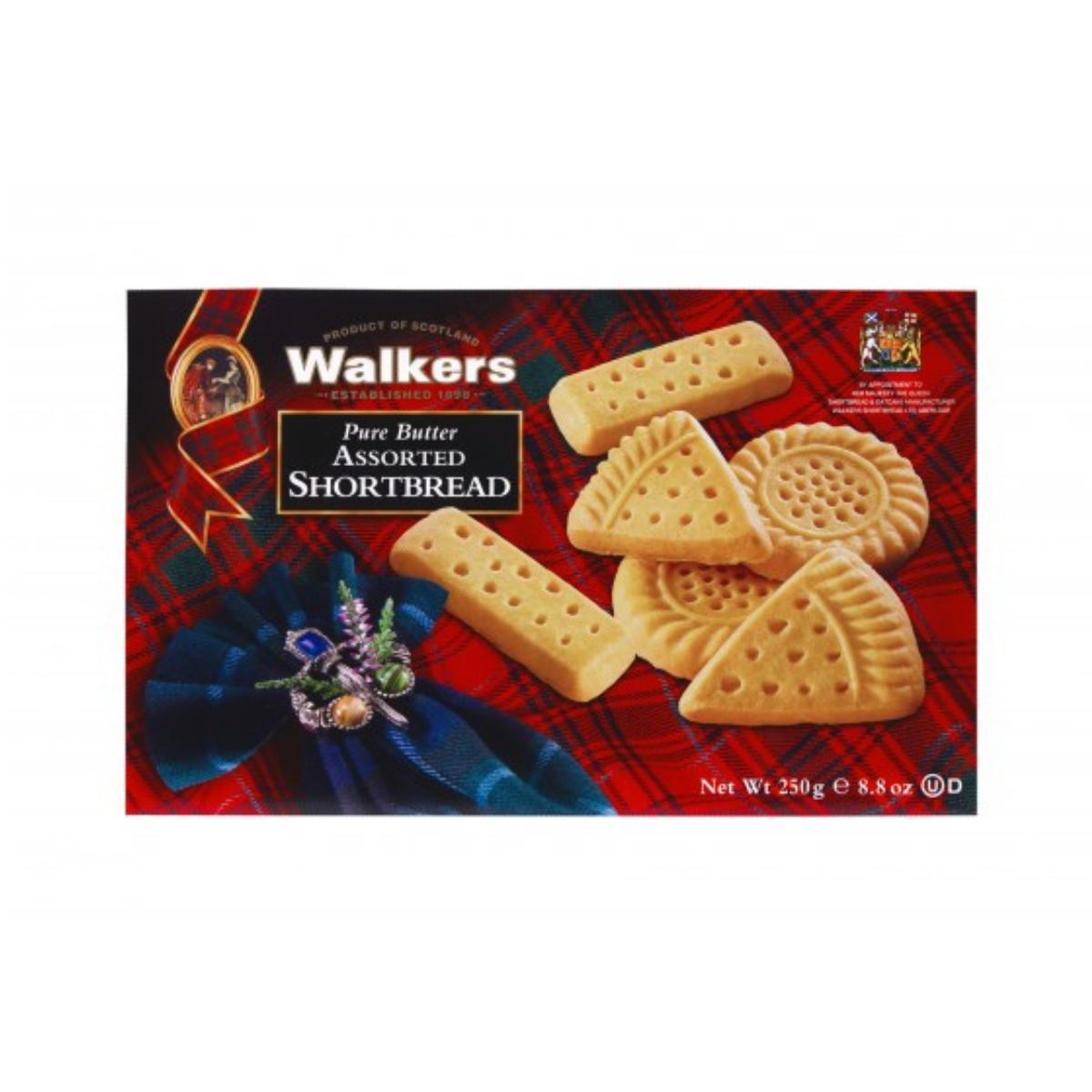 Sortido de biscoitos amanteigados Walkers 250g