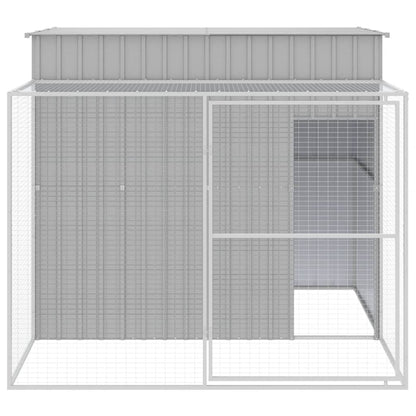 Caseta Perros Corral Acero Galvanizado Gris Claro 214x253x181cm_2