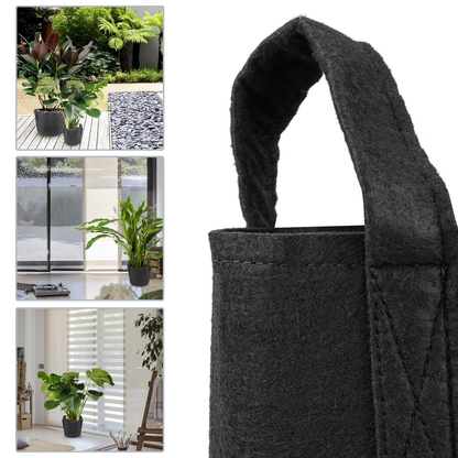 Bolsa Para Cultivo Y Crecimiento De Plantas Maceta De Tela Geotextil De 4 Litros 15x20cm 10-pack_1
