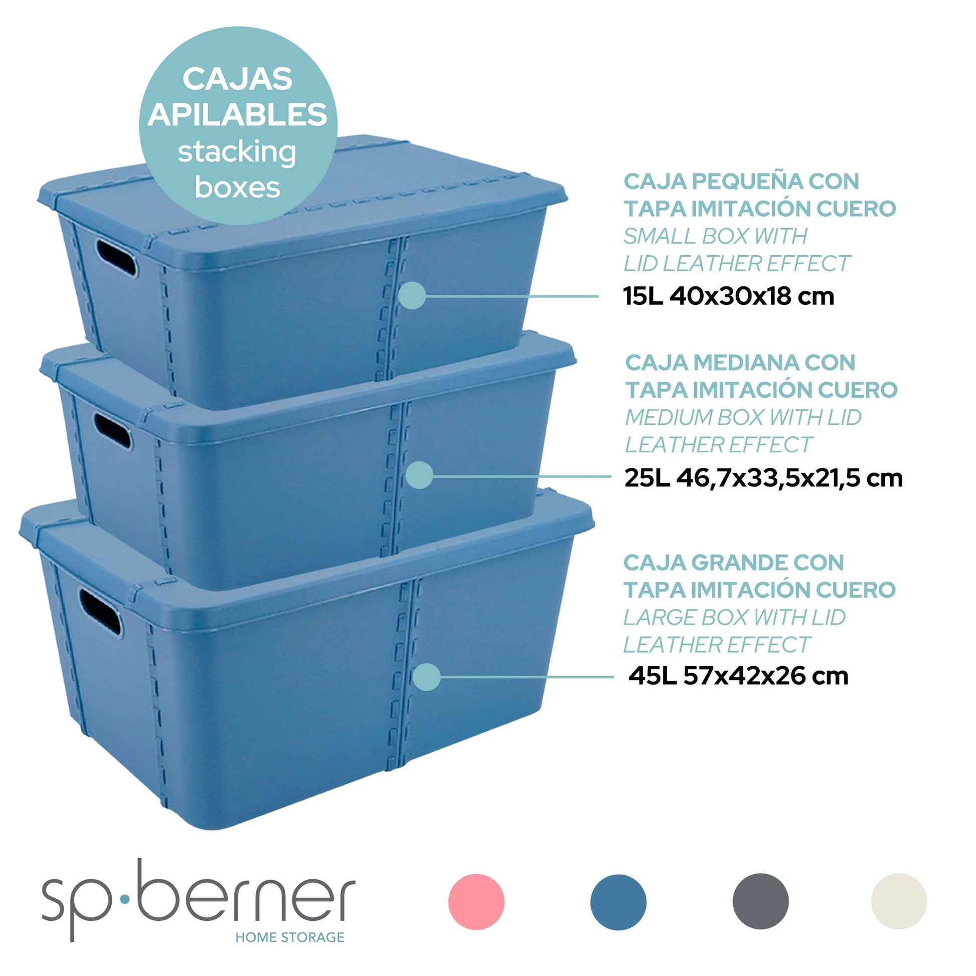 Life Story Caja Almacenaje Con Tapa Medium 25l Violet_2