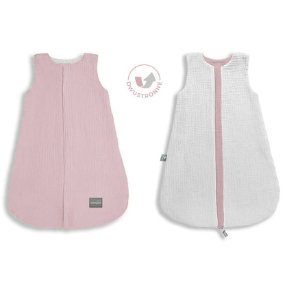 Saco De Dormir Bebe Reversible T-s Muselina 0-4m Rose_0