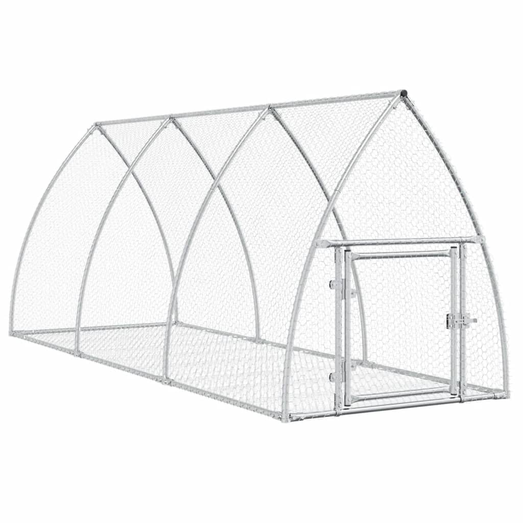 Conejera Acero Galvanizado Plateado 105x300x120 Cm_0
