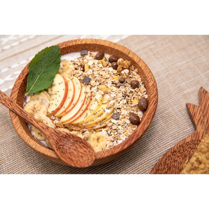 Saladeira 100% ecológica em madeira de coco 18 x 6 cm