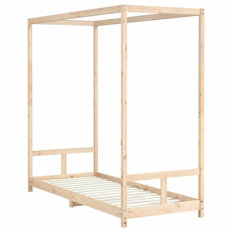 Vidaxl Estructura De Cama Para Niños Madera Maciza De Pino 80x200 Cm_5