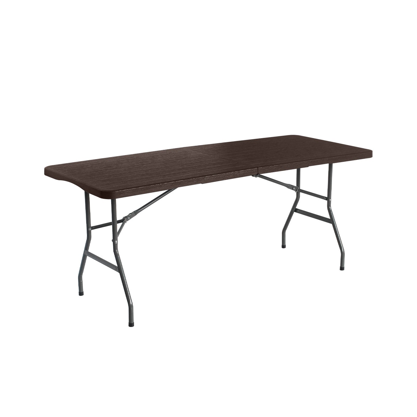 Mesa Plegable Rectangular Efecto Madera 180x74x74cm 7house_0