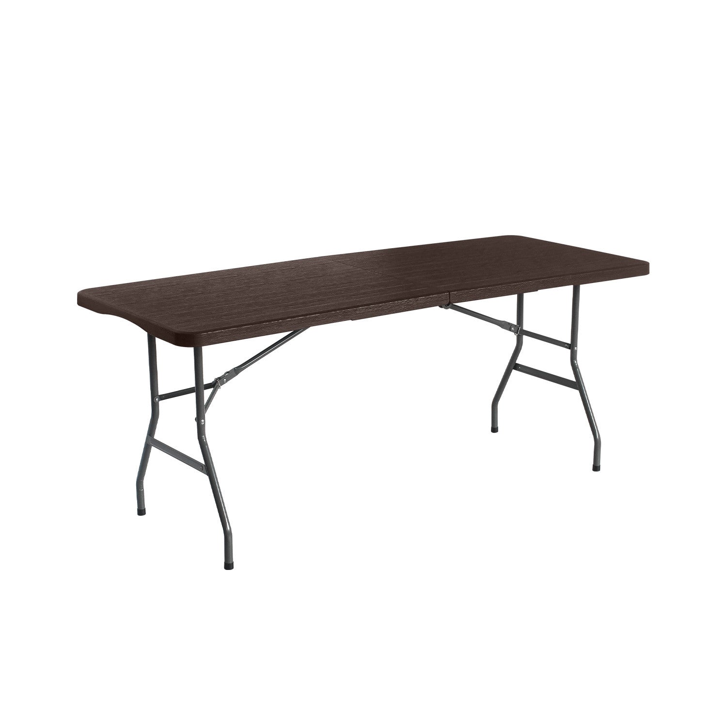 Mesa Plegable Rectangular Efecto Madera 180x74x74cm 7house_0