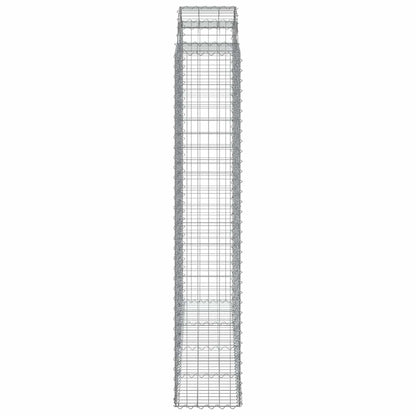 Cestas De Gaviones 9 Uds Forma De Arco Hierro 200x50x220/240 Cm_4