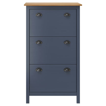Mueble Zapatero Hill Madera Pino Gris 72x35x124 Cm / Vetonek_3