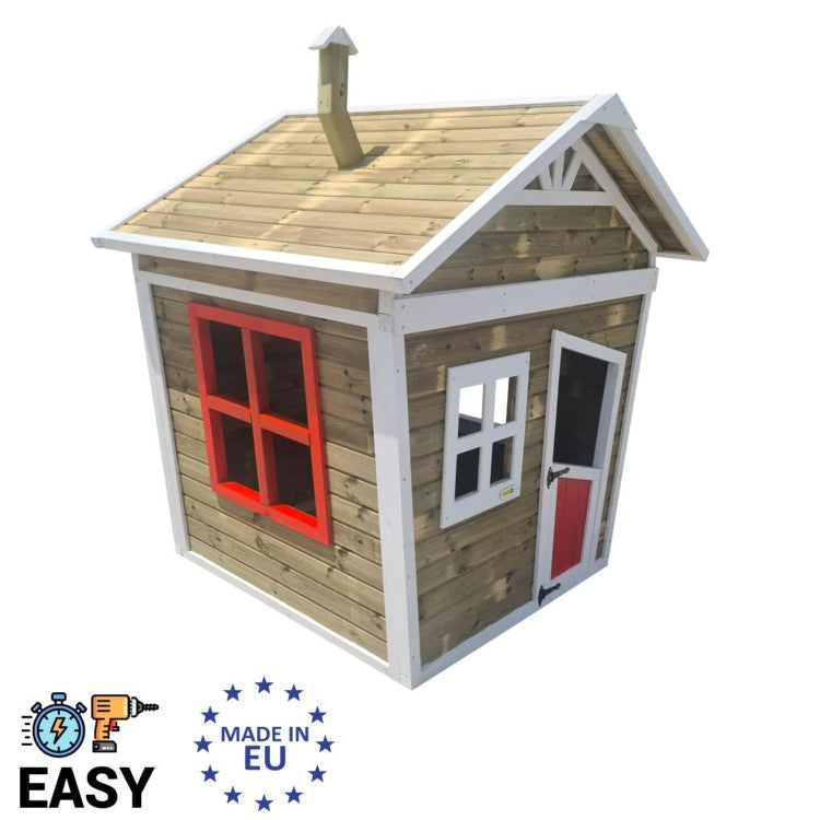 Casita Infantil De Madera Por Paneles Masgames Fada._0