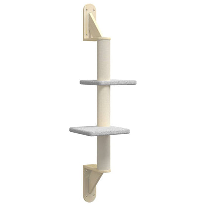 Árbol Rascador Para Gatos De Pared Gris Claro 108 Cm_0