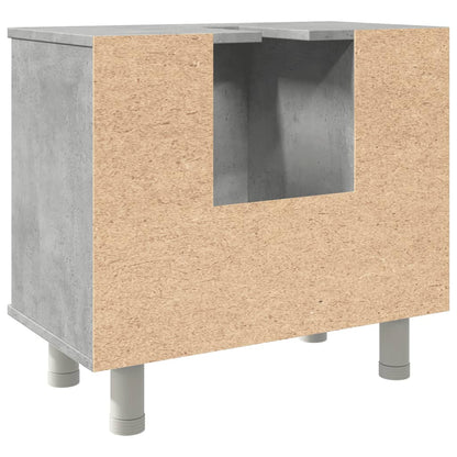 Armario De Baño Madera Ingeniería Gris Hormigón 60x32x53,5 Cm / Vetonek_4