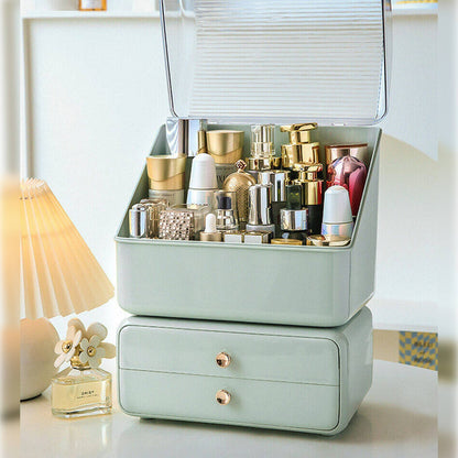 Joybos - Caja Para Organización Y Almacenaje De Cosmeticos 2en1 Verde_2