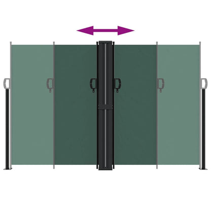 Vidaxl Toldo Lateral Retráctil Verde Oscuro 160x1000 Cm_4