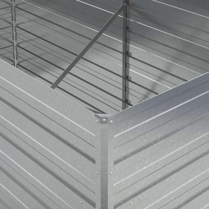 Arriate De Acero Galvanizado Plateado 160x80x77 Cm_5