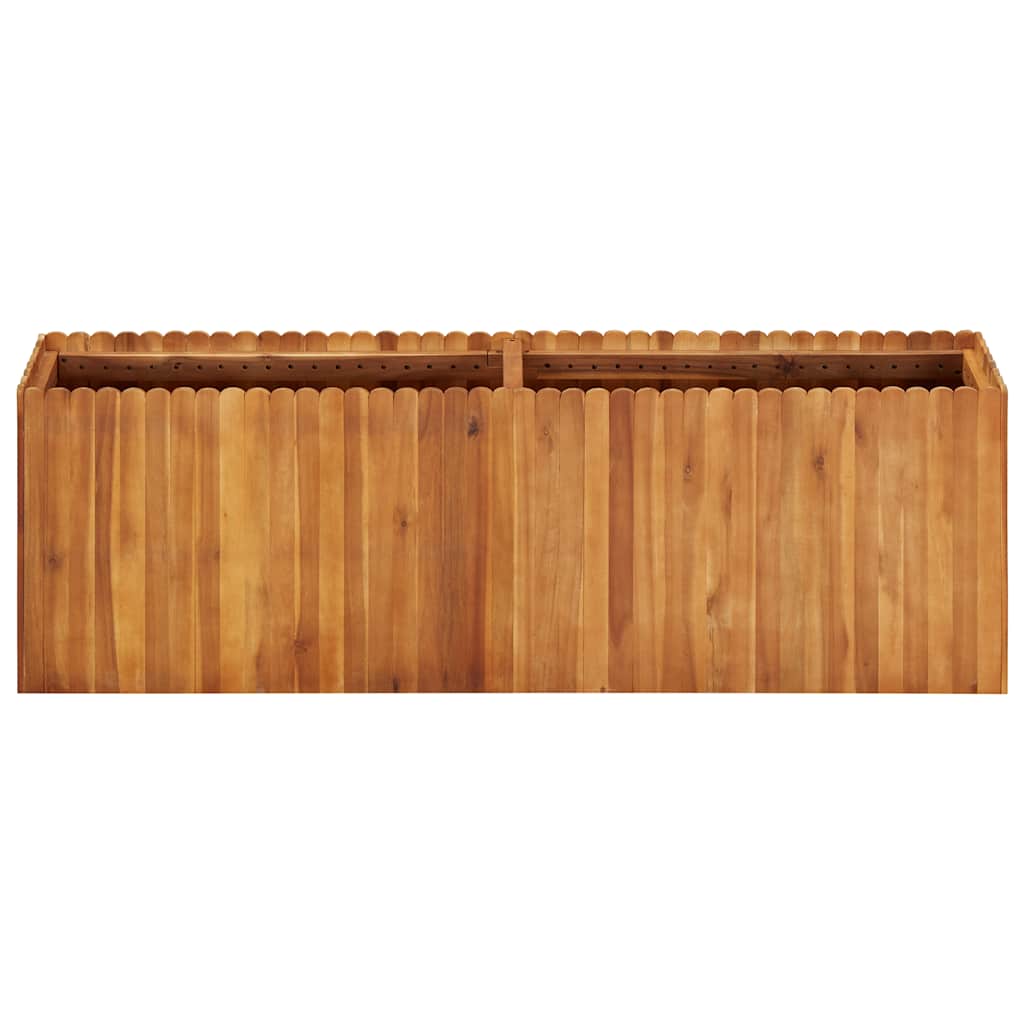 Arriate De Madera Maciza De Acacia 150x30x50 Cm_0