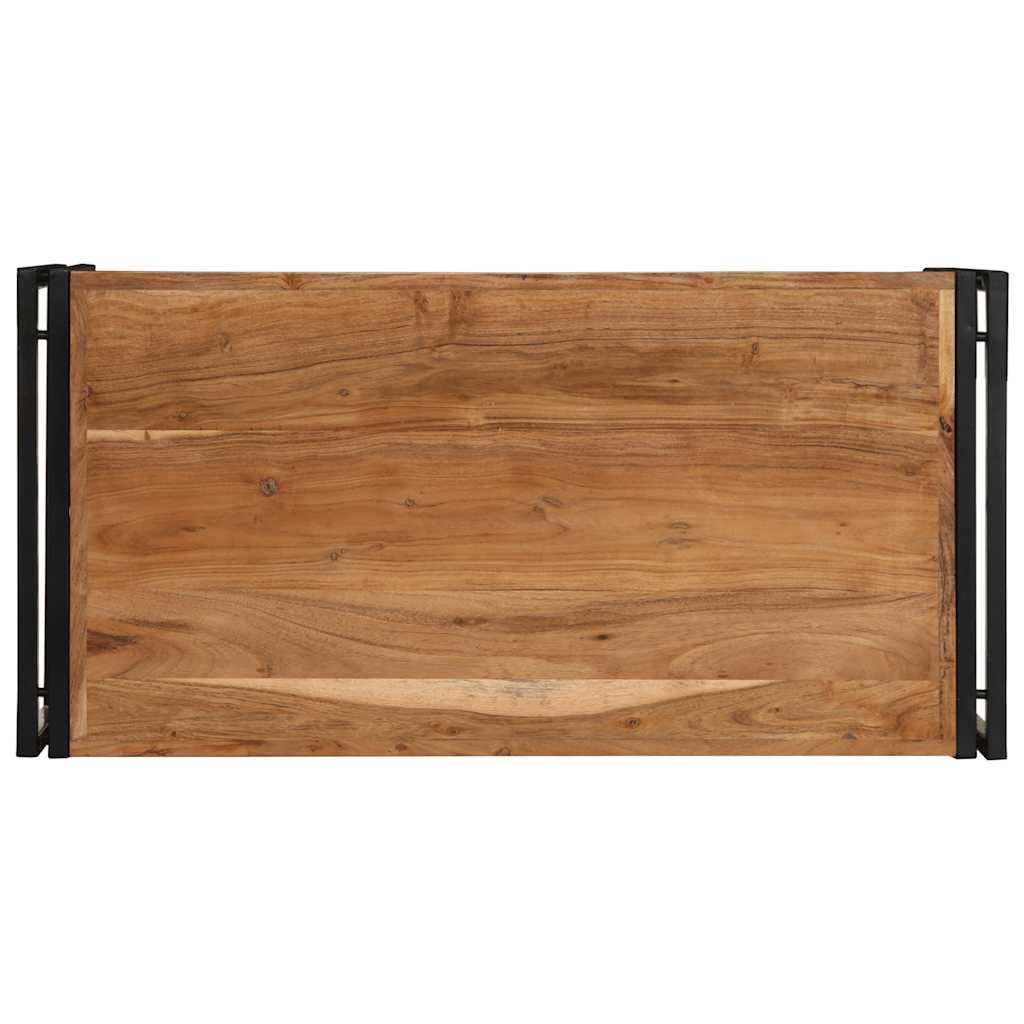 Mesa De Centro 100x50x35 Cm Madera Maciza Acacia_2