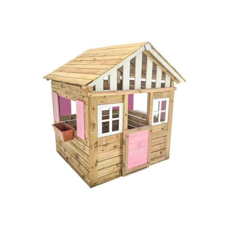 Casita De Madera Masgames Lollipop Xl Rosa Sin Suelo De Madera._1