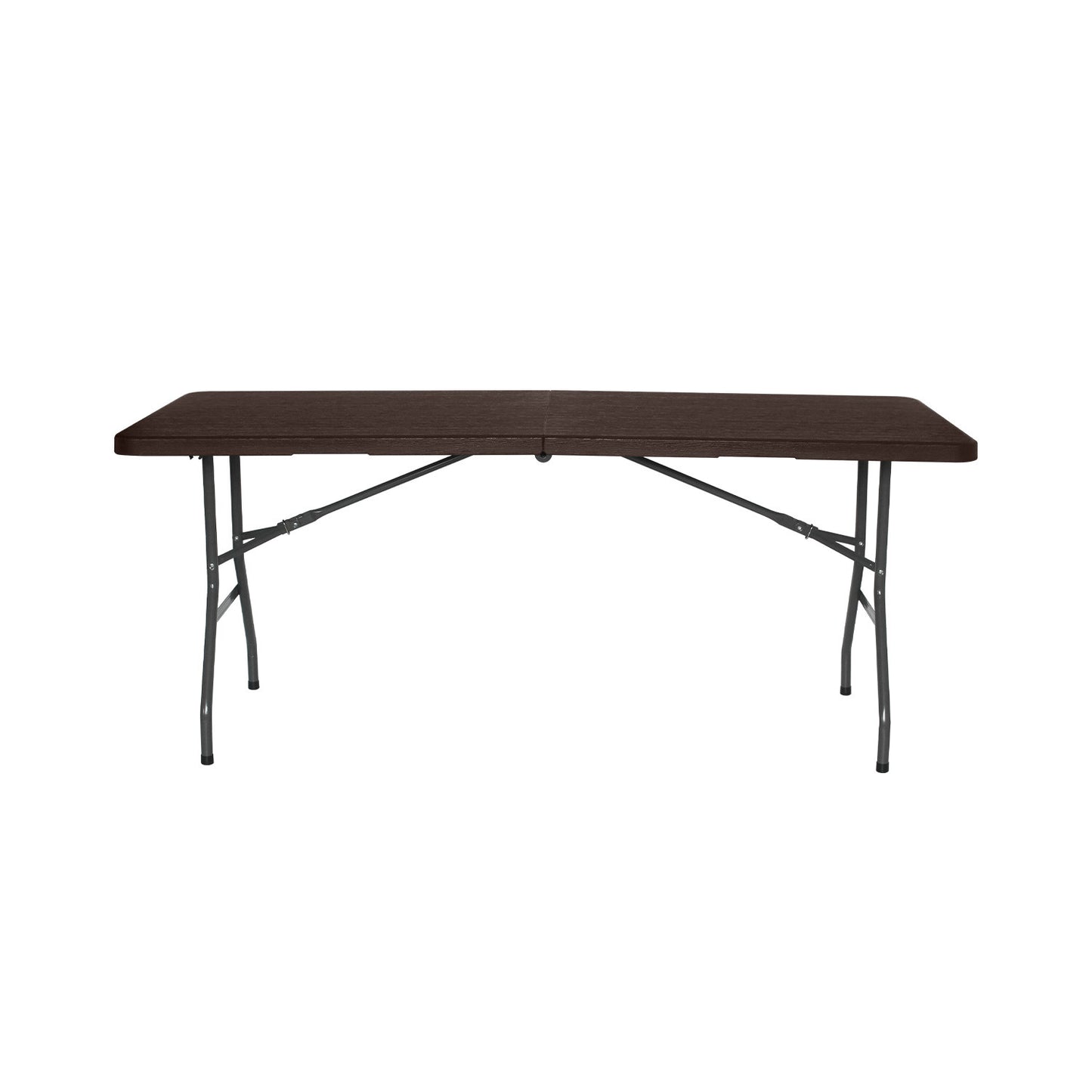 Mesa Plegable Rectangular Efecto Madera 180x74x74cm 7house_1