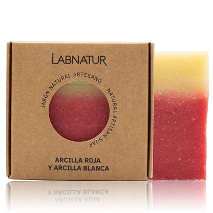 Jabón Natural Artesano de Arcilla Labnatur 100 g | Purifica y Regula el Sebo | Piel Mixta o Grasa | Vegano_0