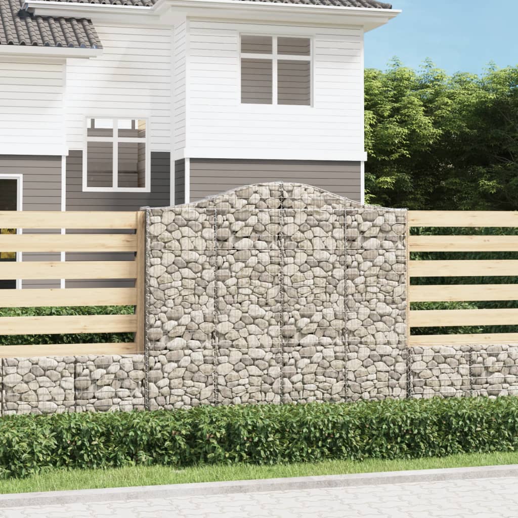 Cestas De Gaviones 4 Uds Forma De Arco Hierro 200x30x180/200 Cm_1