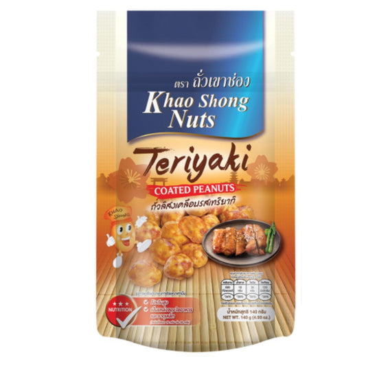 Amendoim revestido com teriyaki Khao Shong 140g