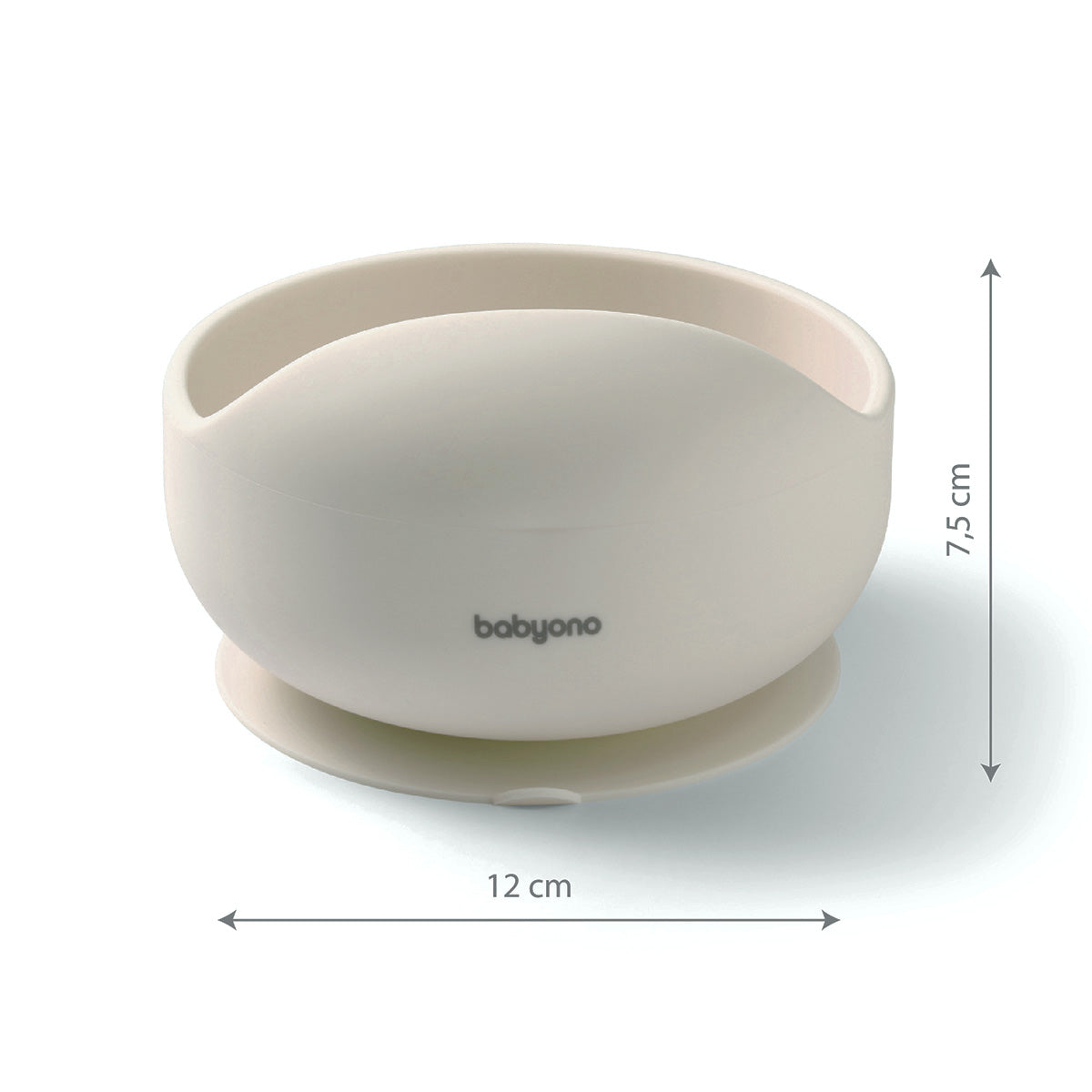 Bowl Silicona Con Ventosa Para Bebés Beige_1