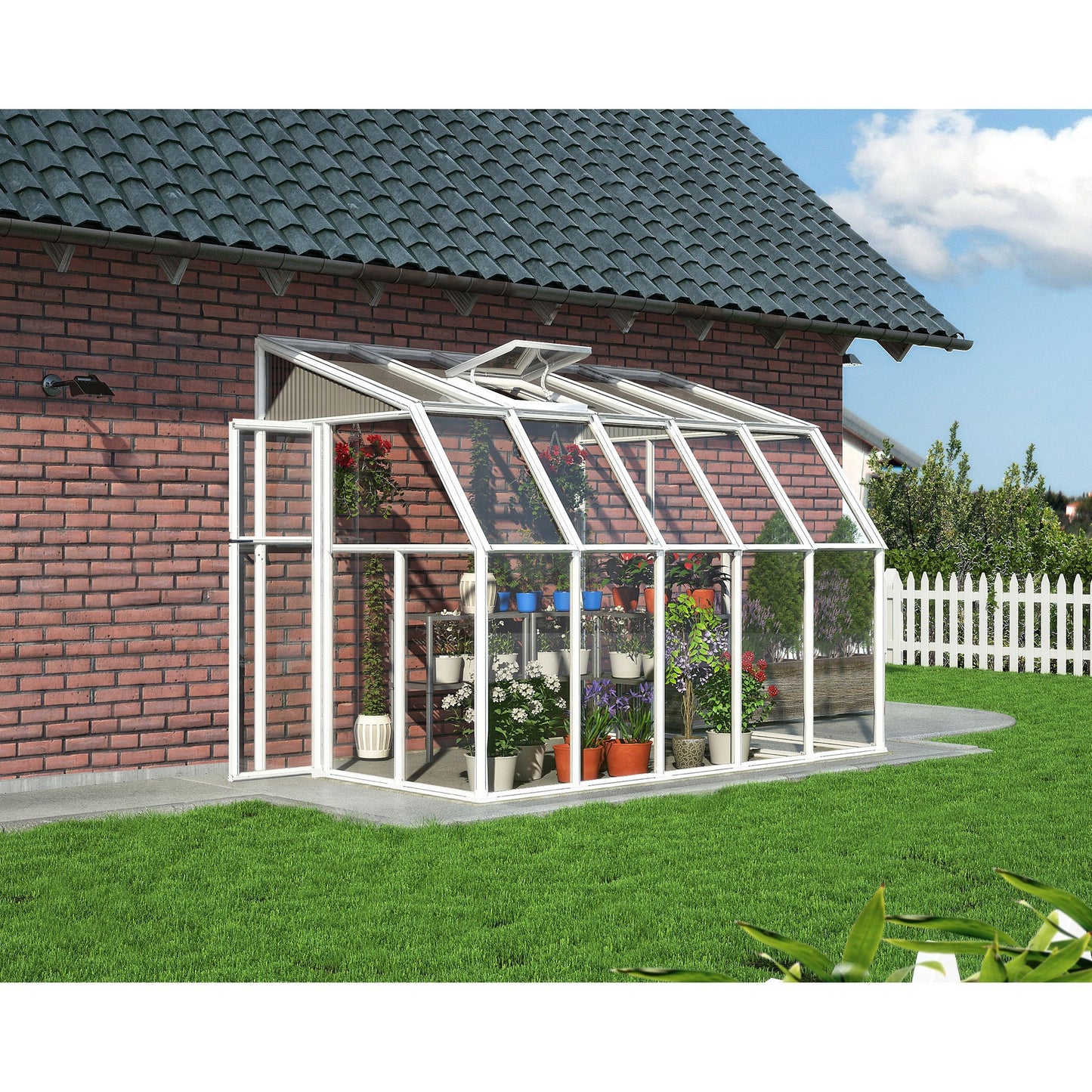 Pérgola fechada para solário 324x200 cm 