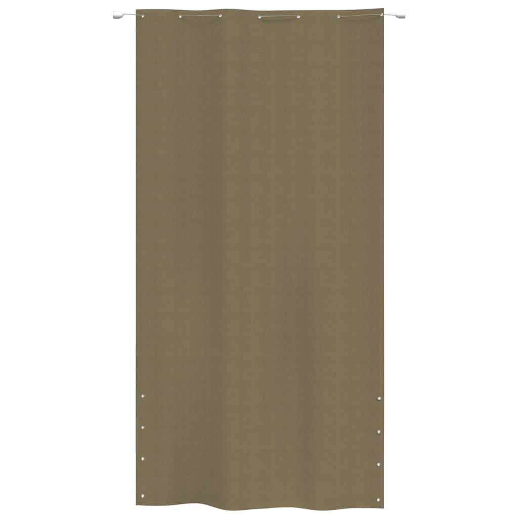 Vidaxl Toldo Pantalla Para Balcón De Tela Oxford Gris Taupe 140x240 Cm_1