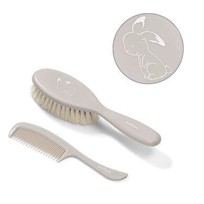 Set Cepillo Y Peine Con Cerdas Naturales Extra Suaves Grey_3